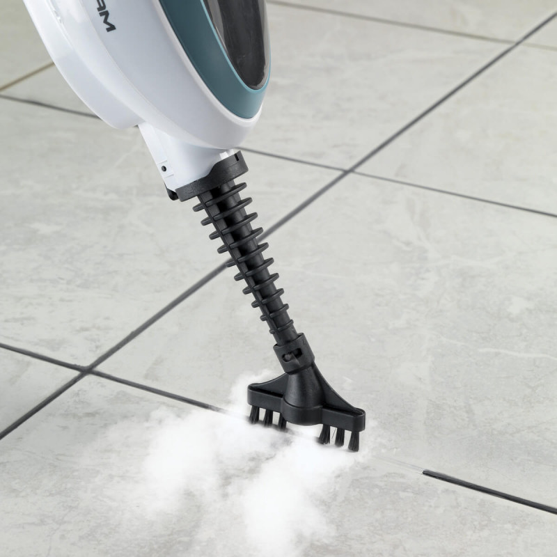 Καθαριστής ατμού Ariete STEAM MOP 4164/00 10in1, 1500 W, 350 ml, Περιστρεφόμενη κεφαλή, Αξεσουάρ, Λευκό/Μπλε