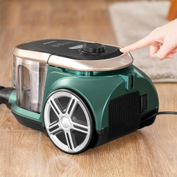 Ηλεκτρική σκούπα Eureka Apollo 18C, 800W, 22 kPa, 2.2 l, Ρύθμιση ισχύος, Πλένεται το φίλτρο, Πράσινο