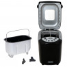 Mesko MS 6022 αρτοπαρασκευαστής, 1/1,5 kg, 850 W, 15 προγράμματα, οθόνη LCD, διπλός αναδευτήρας, κινητό καλάθι, Μαύρο