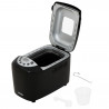 Mesko MS 6022 αρτοπαρασκευαστής, 1/1,5 kg, 850 W, 15 προγράμματα, οθόνη LCD, διπλός αναδευτήρας, κινητό καλάθι, Μαύρο
