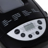 Mesko MS 6022 αρτοπαρασκευαστής, 1/1,5 kg, 850 W, 15 προγράμματα, οθόνη LCD, διπλός αναδευτήρας, κινητό καλάθι, Μαύρο