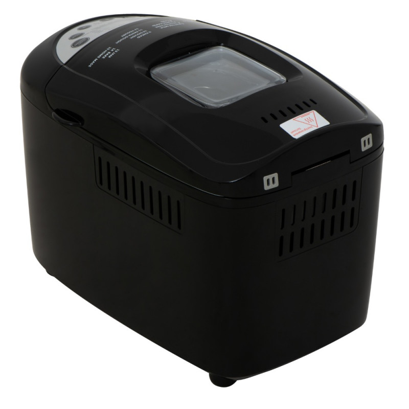 Mesko MS 6022 αρτοπαρασκευαστής, 1/1,5 kg, 850 W, 15 προγράμματα, οθόνη LCD, διπλός αναδευτήρας, κινητό καλάθι, Μαύρο