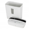 Καταστροφέας εγγράφων Adler AD 1037, 200 W, 13 L, Μέχρι 22 cm, 6 φύλλα τη φορά, Υποδοχή για CD/DVD και πιστωτικές κάρτες, Αυτόματη εκκίνηση/διακοπή, Λειτουργία αντιστροφής, 69 dB, Λευκό