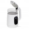 Ηλεκτρικός βραστήρας Adler AD 1305, 1850/2200 W, 1,7 l, Έλεγχος αφής, Έγχρωμη οθόνη LCD, Πέντε ρυθμίσεις θερμοκρασίας 40-100°C, Φίλτρο κατά της καθίζησης, Λευκό/χρυσό