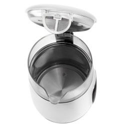 Ηλεκτρικός βραστήρας Adler AD 1305, 1850/2200 W, 1,7 l, Έλεγχος αφής, Έγχρωμη οθόνη LCD, Πέντε ρυθμίσεις θερμοκρασίας 40-100°C, Φίλτρο κατά της καθίζησης, Λευκό/χρυσό