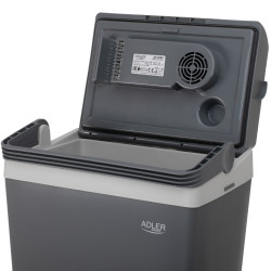 Τσάντα ψυγείου Adler AD 8094, 22 λίτρα, 45/55 W, 12V/220V, κλιματική κλάση ST, ειδική μόνωση C5H10, γκρι