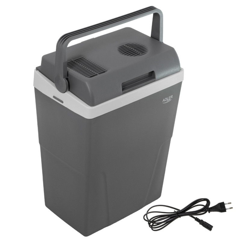 Τσάντα ψυγείου Adler AD 8094, 22 λίτρα, 45/55 W, 12V/220V, κλιματική κλάση ST, ειδική μόνωση C5H10, γκρι