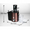 Αποχυμωτής Adler AD 4129, 1000/2000W, 2 ταχύτητες, 1l, σύστημα προστασίας από στάγδην, Μαύρο/μπρονζέ