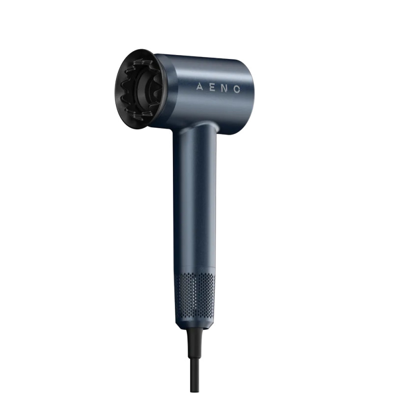 Στεγνωτήρας μαλλιών AENO HD3 AHD0003, 1500W, κινητήρας χωρίς ψήκτρες, 3 ταχύτητες, 5 επίπεδα, 68 dB, οθόνη LED, μπλε