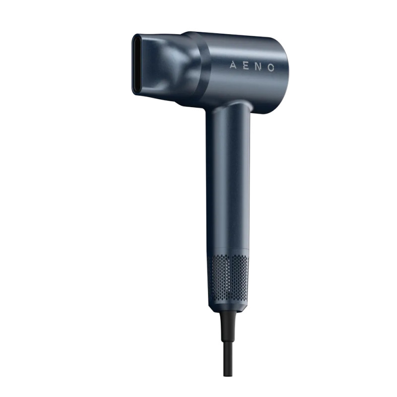 Στεγνωτήρας μαλλιών AENO HD3 AHD0003, 1500W, κινητήρας χωρίς ψήκτρες, 3 ταχύτητες, 5 επίπεδα, 68 dB, οθόνη LED, μπλε