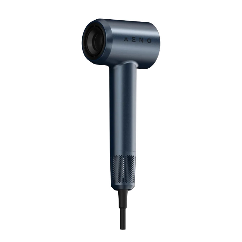 Στεγνωτήρας μαλλιών AENO HD3 AHD0003, 1500W, κινητήρας χωρίς ψήκτρες, 3 ταχύτητες, 5 επίπεδα, 68 dB, οθόνη LED, μπλε
