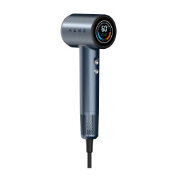 Στεγνωτήρας μαλλιών AENO HD3 AHD0003, 1500W, κινητήρας χωρίς ψήκτρες, 3 ταχύτητες, 5 επίπεδα, 68 dB, οθόνη LED, μπλε