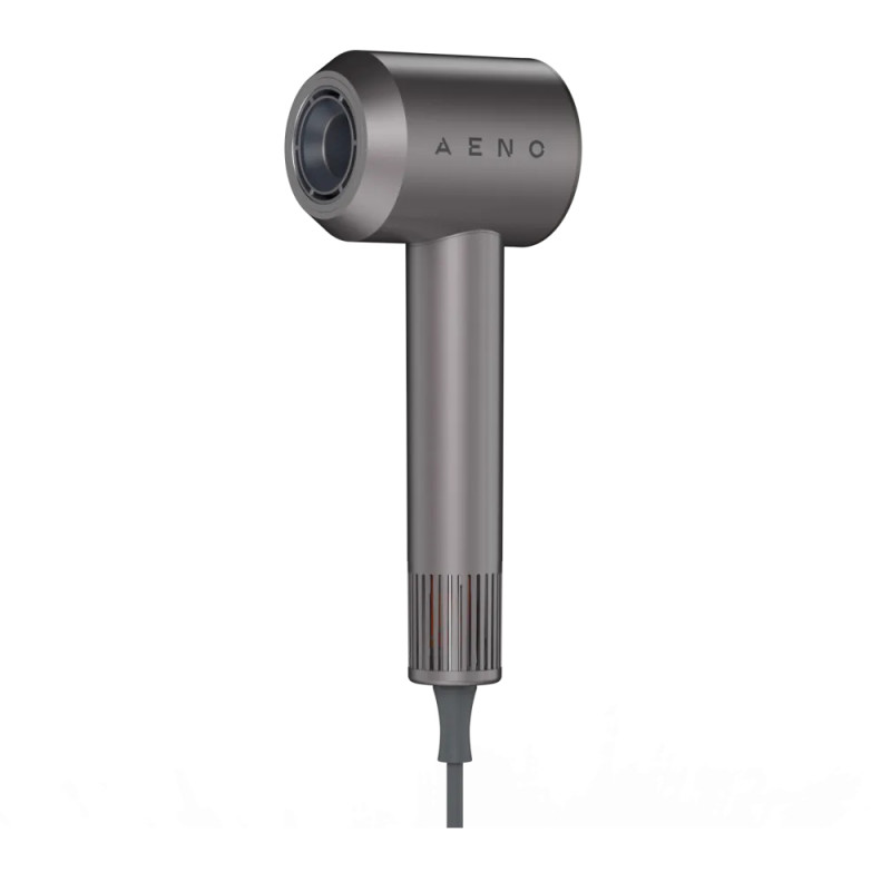Πιστολάκι μαλλιών AENO HD1 AHD0001, 1500W, Ιονισμός, Μοτέρ χωρίς ψήκτρες, Αισθητήρας NTC, Γκρι/Μαύρο