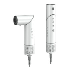 Συσκευή στεγνώματος και styling μαλλιών AENO HS1 AHS0001, 1200W, 4 ταχύτητες, 4 επίπεδα, 7 εξαρτήματα, Ιονισμός, Λευκό