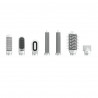 Συσκευή στεγνώματος και styling μαλλιών AENO HS1 AHS0001, 1200W, 4 ταχύτητες, 4 επίπεδα, 7 εξαρτήματα, Ιονισμός, Λευκό