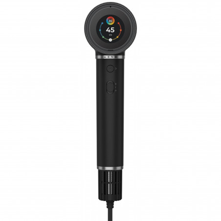 Στεγνωτήρας μαλλιών AI AENO HD5 AHD0005B, 1500W, Κινητήρας χωρίς ψήκτρες, 2 ταχύτητες, 3 επίπεδα, 67 dB, φωνητικός έλεγχος, Μαύρο