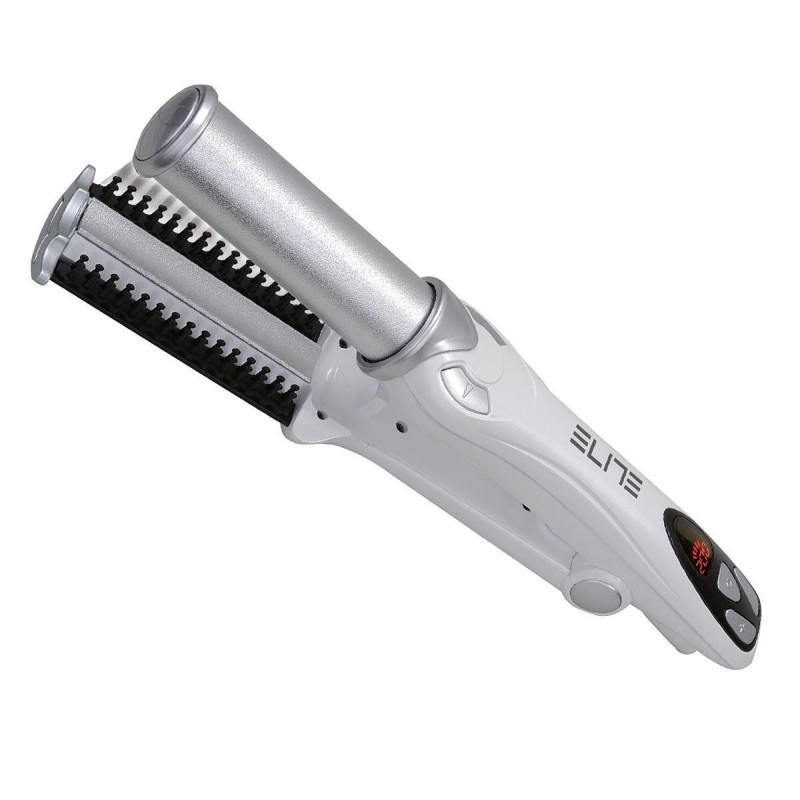 Ίσιωμα μαλλιών Elite HSB-0462, 40 W, 32 mm, αυτόματη απενεργοποίηση, οθόνη LCD, έως 200C, Λευκό