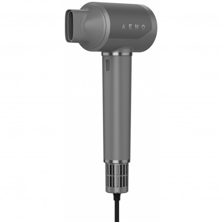 Στεγνωτήρας μαλλιών AENO HD5 AHD0005G, 1500W, Μοτέρ χωρίς ψήκτρες, 2 ταχύτητες, 3 επίπεδα, 67 dB, Λειτουργία AI, Φωνητικός έλεγχος, Γκρι