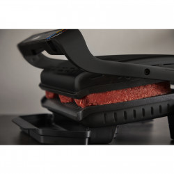 Tefal OptiGrill+ GC717810, 2000W, 6 προγράμματα, Αντικολλητική επίστρωση, Οθόνη αφής, Έξυπνη ψησταριά, Μαύρο