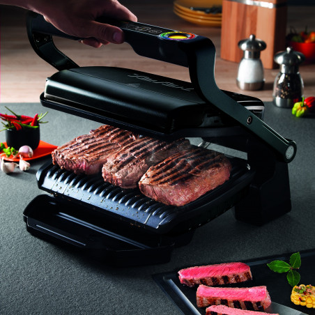 Tefal OptiGrill+ Snacking&Baking GC714834, 2000W, 6 προγράμματα, Λειτουργία κατεψυγμένων τροφίμων, Αντικολλητική επίστρωση τεφλόν, Αξεσουάρ για σνακ και ψήσιμο, Μαύρο