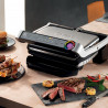 Ηλεκτρική ψησταριά Tefal OptiGrill+ Waffles GC716D12, 2000W, 6 προγράμματα, αντικολλητική επίστρωση Teflon, πλάκες βάφλας, ρύθμιση θερμοκρασίας, Max 275C, Inox