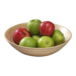 Μπολ φρούτων KESPER 63030, 30 cm, Στρογγυλό, Μπαμπού, Καφέ