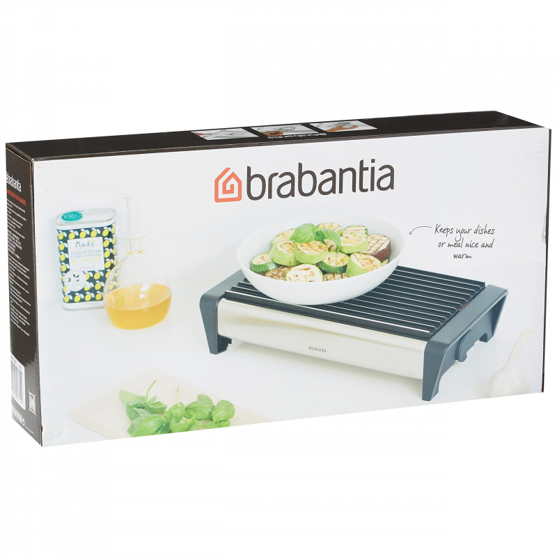 Brabantia 646996, 2 θερμάστρες, Πλέγμα αλουμινίου, Λαβές χωρίς θέρμανση, Μαύρο