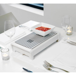 Brabantia 646997, 2 θερμάστρες, Πλέγμα αλουμινίου, Λαβές χωρίς θέρμανση, Λευκό