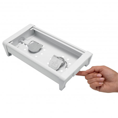 Brabantia 646995, 2 θερμάστρες, πλέγμα αλουμινίου, λαβές χωρίς θέρμανση, Inox/Matte