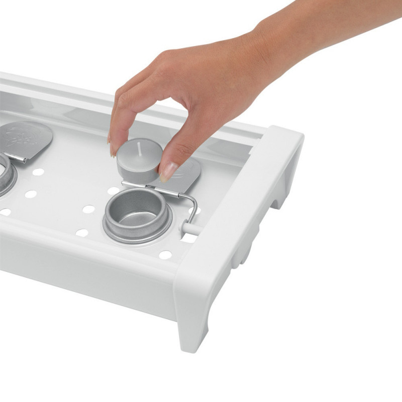 Brabantia 646995, 2 θερμάστρες, πλέγμα αλουμινίου, λαβές χωρίς θέρμανση, Inox/Matte