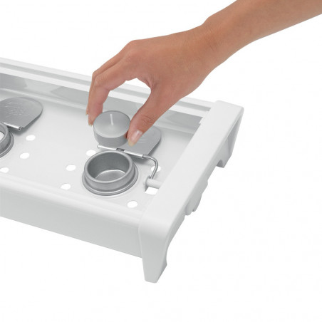 Brabantia 646995, 2 θερμάστρες, πλέγμα αλουμινίου, λαβές χωρίς θέρμανση, Inox/Matte