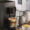 Καφετιέρα Ariete Diadema Automatica 1452/00, 1.5 l, Ενσωματωμένος μύλος, 1350W, 19 bar, Touch display, Ατμομάγειρας, Μαύρο