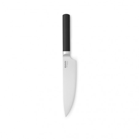 Μαχαίρι σεφ Brabantia Profile 1003296, 19,5 cm, Σκληρυμένο ατσάλι, ανθεκτικό στις γρατζουνιές και τη διάβρωση, Μαύρο