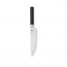 Μαχαίρι σεφ Brabantia Profile 1003296, 19,5 cm, Σκληρυμένο ατσάλι, ανθεκτικό στις γρατζουνιές και τη διάβρωση, Μαύρο