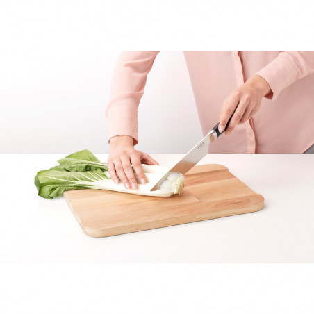 Μαχαίρι σεφ Brabantia Profile 1003296, 19,5 cm, Σκληρυμένο ατσάλι, ανθεκτικό στις γρατζουνιές και τη διάβρωση, Μαύρο