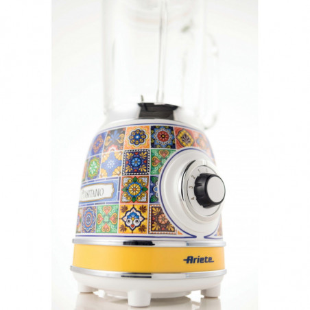 Μπλέντερ Ariete Positano 0583/0P, 1000W, 1,5 l, 4 ταχύτητες + παλμοί, θρυμματισμός πάγου, λευκό/κίτρινο