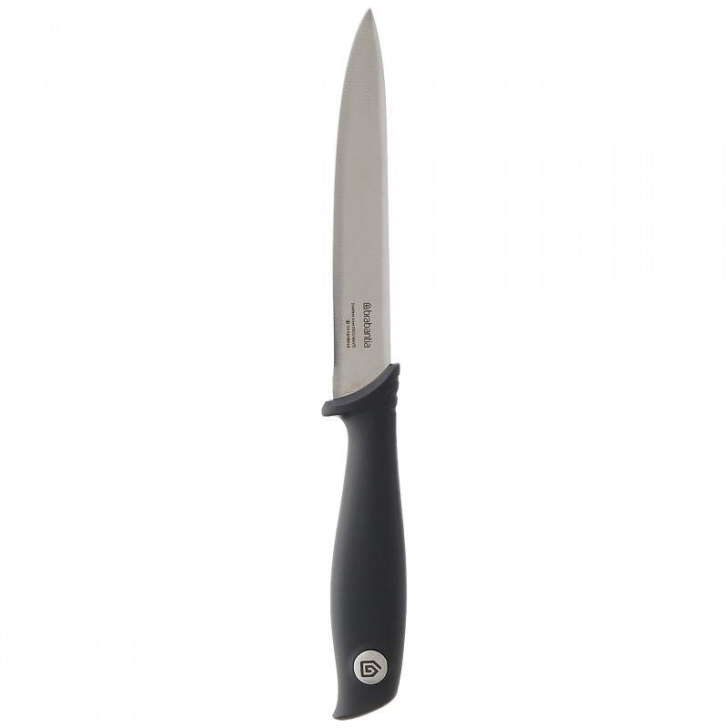 Μαχαίρι Brabantia Tasty+ 1001165, 13,3 cm, Σκληρυμένο ατσάλι, Ανθεκτικό σε γρατζουνιές και διάβρωση, Σκούρο γκρι