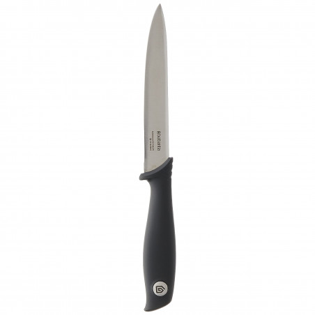 Μαχαίρι Brabantia Tasty+ 1001165, 13,3 cm, Σκληρυμένο ατσάλι, Ανθεκτικό σε γρατζουνιές και διάβρωση, Σκούρο γκρι