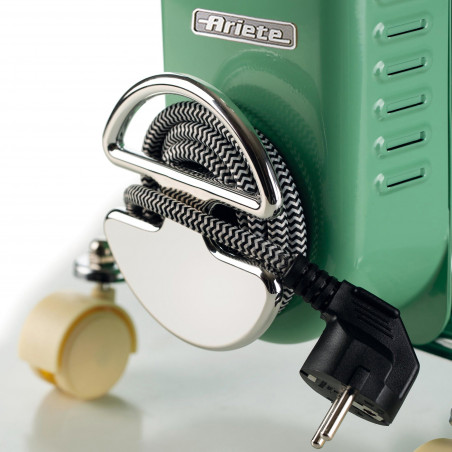 Ψυγείο λαδιού Ariete VINTAGE 0838/1, 2000W, 9 πτερύγια, 3 στάδια, Ένδειξη ισχύος, Περιστρεφόμενοι τροχοί 360C, Χειρολαβή, Πράσινο