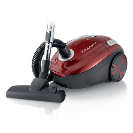 Ηλεκτρική σκούπα Ariete SMART 2735/10, 700W, 2.5 l, ένδειξη πλήρους σακούλας, μπορντώ/μαύρο