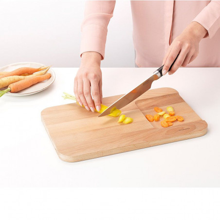 Μαχαίρι Brabantia Profile 1003293, 12,5 cm, Σκληρυμένος χάλυβας, ανθεκτικός στις γρατζουνιές και τη διάβρωση, Μαύρο