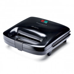 Τοστιέρα σάντουιτς Ariete TOAST AND GRILL COMPACT 1980/00, 750W, Αντικολλητική επίστρωση, Ενδείξεις, Μαύρο/γκρι