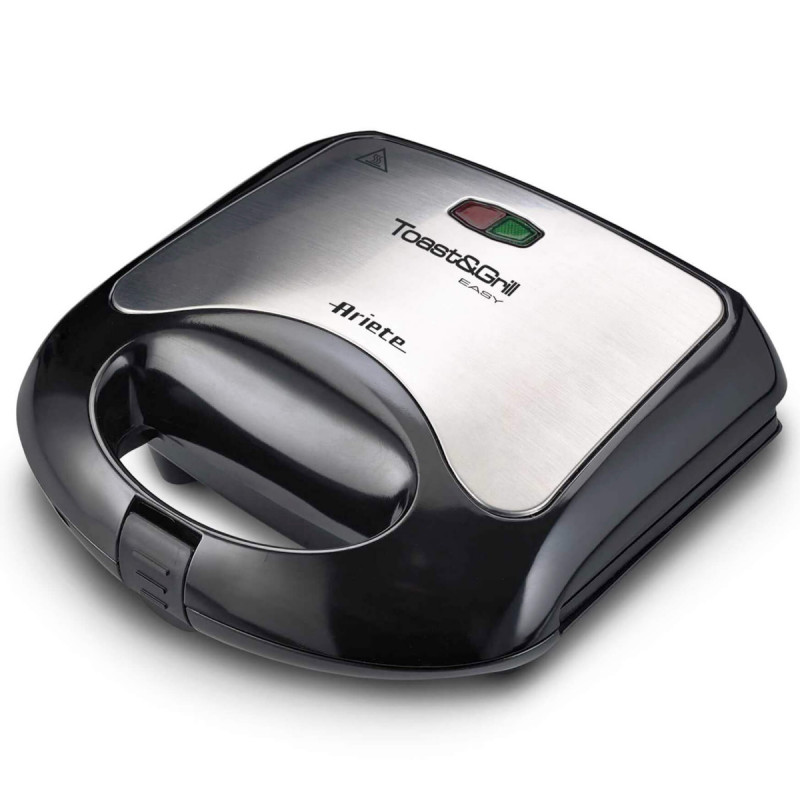Τοστιέρα σάντουιτς Ariete TOAST AND GRILL EASY 1980/00, 750W, ενδείξεις, μαύρο/γκρι