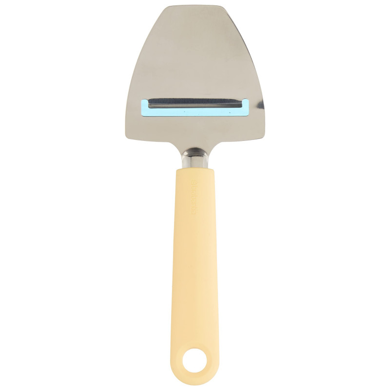Μαχαίρι για τυρί και τυρί Brabantia Tasty+ 1003306, Λεπίδα γυαλισμένη με υπερήχους, Ανοξείδωτο ατσάλι, Κίτρινο