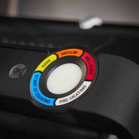 Tefal OptiGrill+ GC717810, 2000W, 6 προγράμματα, Αντικολλητική επίστρωση, Οθόνη αφής, Έξυπνη ψησταριά, Μαύρο