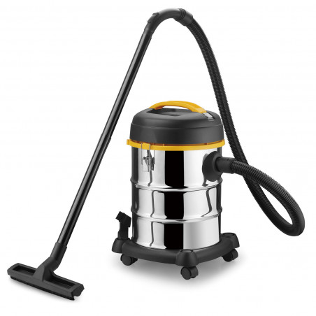 Ηλεκτρική σκούπα Elite VC-1397, 1200W, 25 l, Στεγνός και υγρός καθαρισμός, Λειτουργία φυσήματος, Μαύρο/χρώμιο