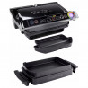 Tefal OptiGrill+ Snacking&Baking GC714834, 2000W, 6 προγράμματα, Λειτουργία κατεψυγμένων τροφίμων, Αντικολλητική επίστρωση τεφλόν, Αξεσουάρ για σνακ και ψήσιμο, Μαύρο