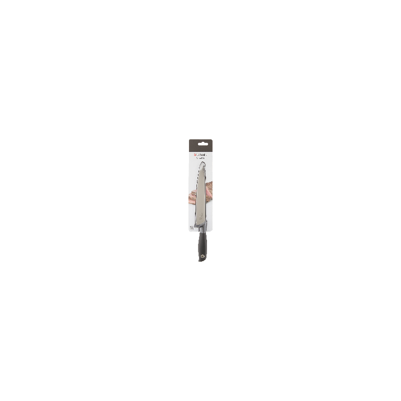 Μαχαίρι κρέατος Brabantia Tasty+ 1001164, 20 cm, Σκληρυμένος χάλυβας, Ανθεκτικό σε γρατζουνιές και διάβρωση, Σκούρο γκρι