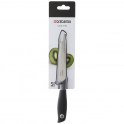 Μαχαίρι ξεφλουδίσματος Brabantia Tasty+ 1001166, 9 cm, Σκληρυμένος χάλυβας, Ανθεκτικό σε γρατζουνιές και διάβρωση, Σκούρο γκρι