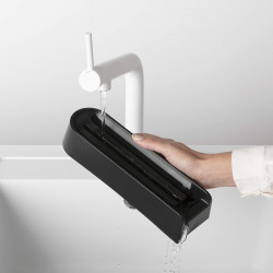 Σετ 3 μαχαιριών Brabantia Tasty+ 1001176, Σκληρυμένο ατσάλι, Ανθεκτικό σε γρατζουνιές και διάβρωση, Σκούρο γκρι